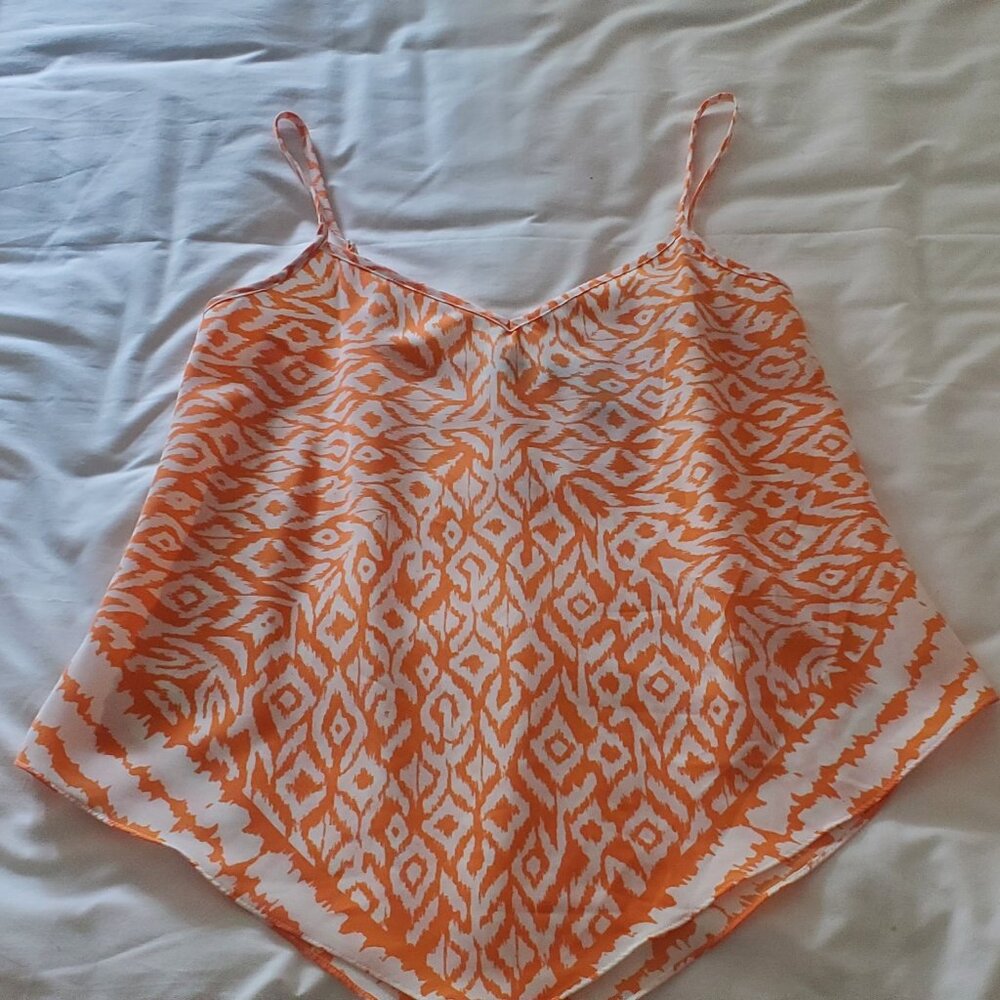 INC blouse handkerchief style front size 8